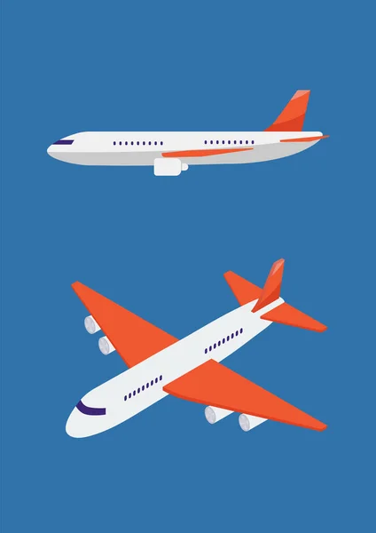 Ilustración Isométrica Del Avión Ilustración Vectorial — Archivo Imágenes Vectoriales