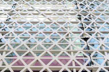 Altıgen çelik cephe desen 