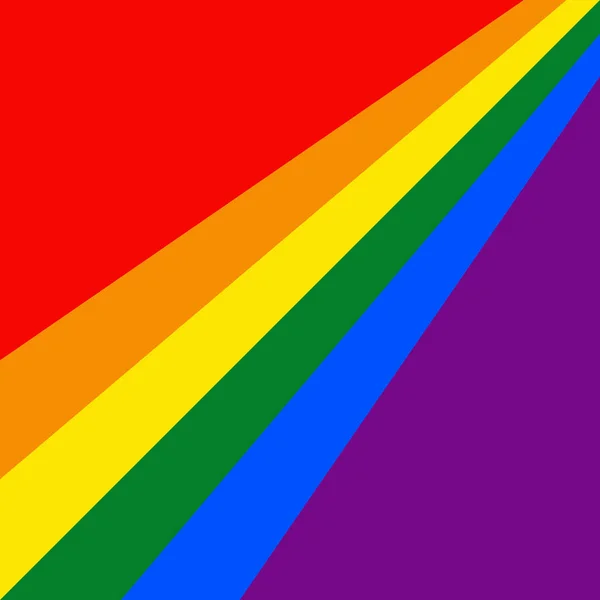 Lgbtq Regenboog Template Vectorillustratie — Stockvector