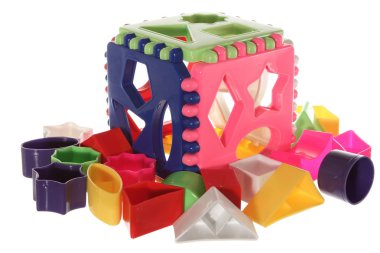 mantıksal küp farklı geometrik şekiller koymak