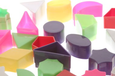 üçgen elmas daire BI farklı geometrik şekiller arka plan