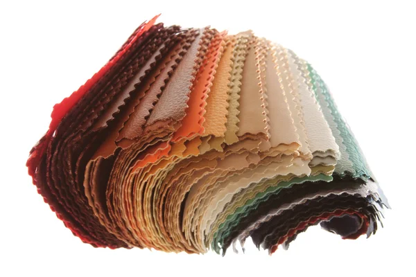 Візерунки різних кольорів оббивних тканин — стокове фото