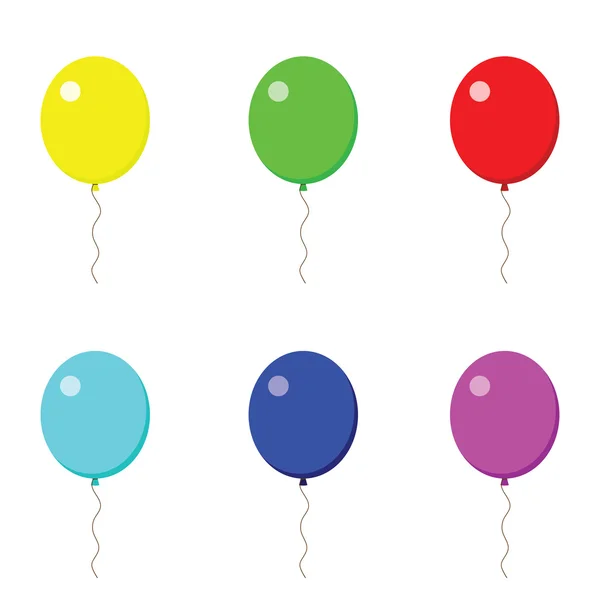 Ballons de différentes couleurs — Image vectorielle