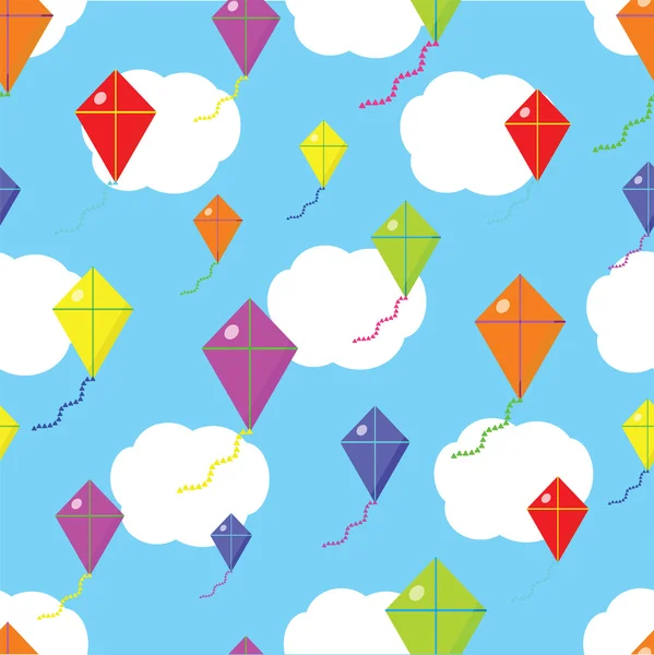 Kite sömlös cloud texture — Stock vektor