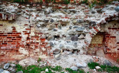 arkaplan olarak eski tuğla duvar