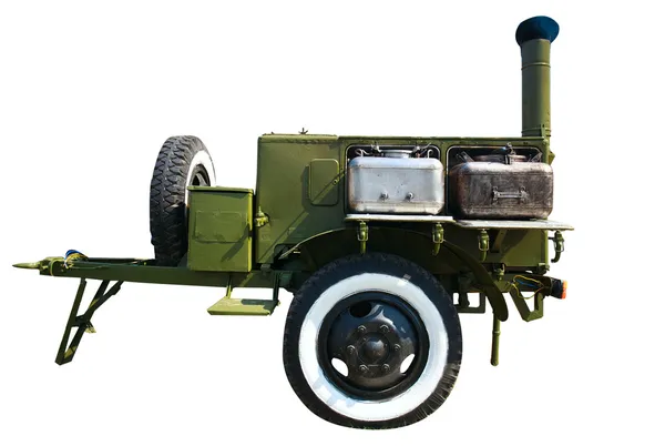 Old time military mobile field kitchen — Stock Photo, Image