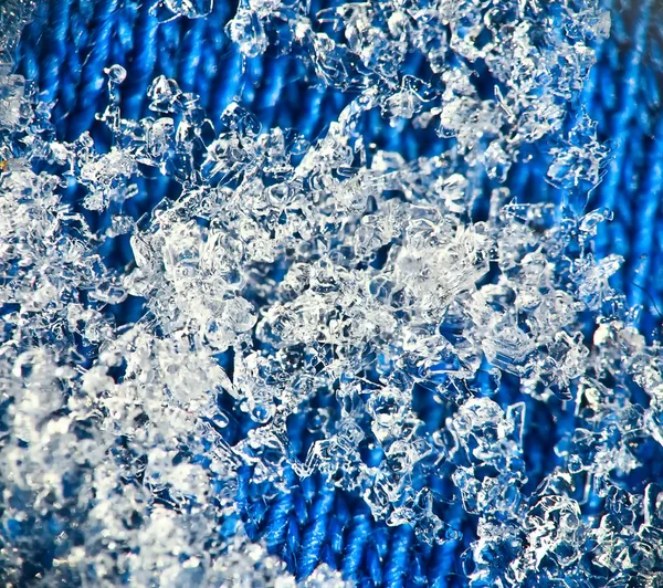 Copos de nieve hielo — Foto de Stock