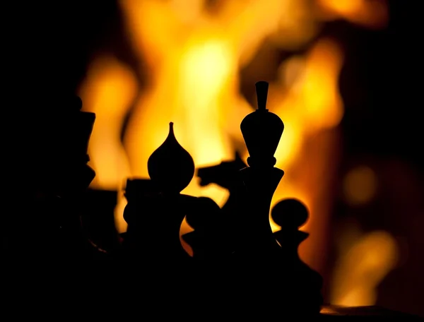 Chimenea de ajedrez — Foto de Stock