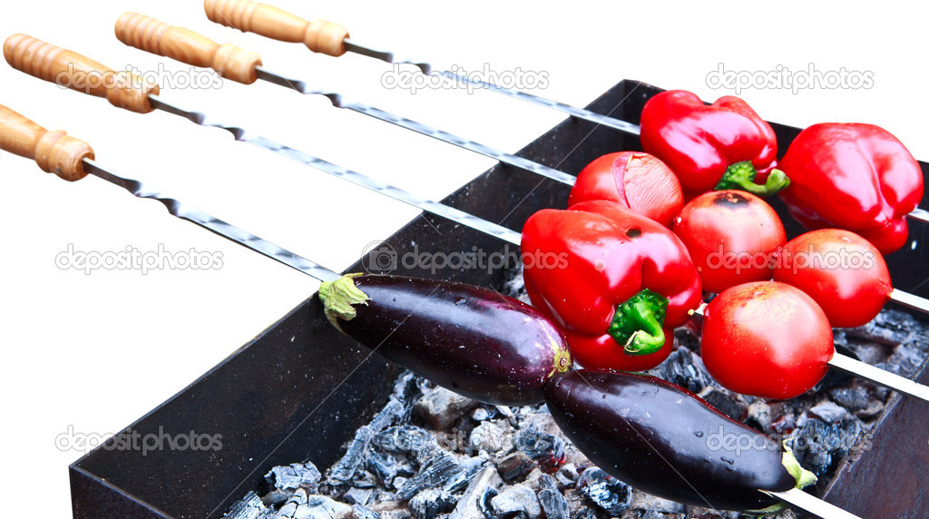 Grill vegetables