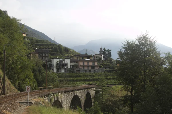 Beautiful picture of nature of Ticino region in Switzerland with — Stock Photo, Image