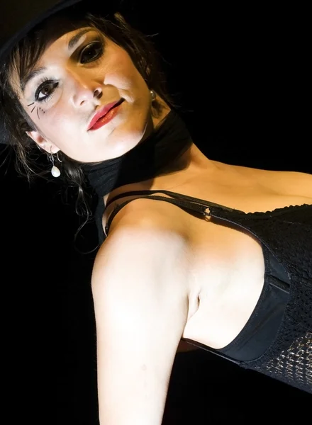 Bella donna cabaret — Foto Stock