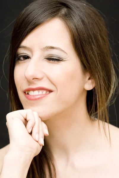 Retrato de mujer hermosa joven — Foto de Stock