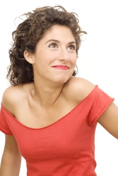 Portrait of a young happy woman — Stock Photo, Image
