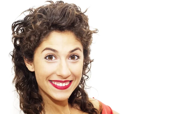 Portrait of a young happy woman — Stock Photo, Image