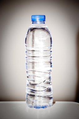 Bir şişe su.
