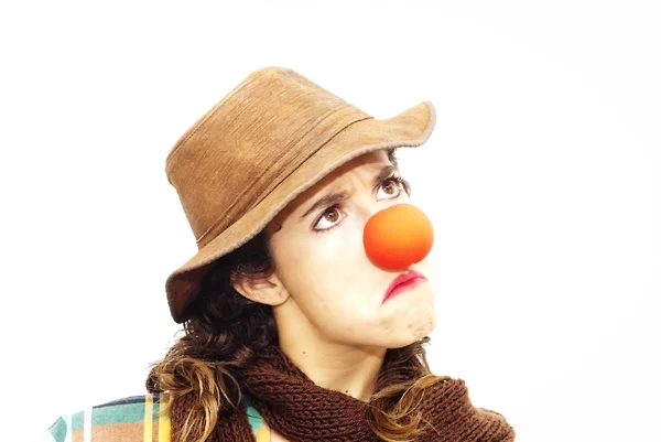 Femme clown — Photo