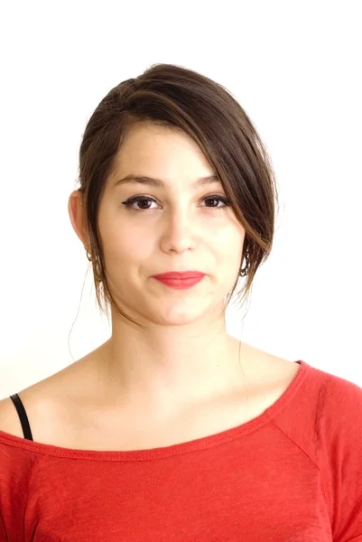 Retrato de uma jovem mulher feliz — Fotografia de Stock