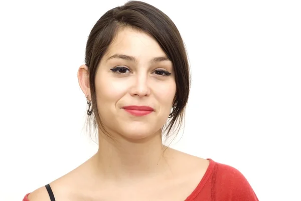 Portrait of a young happy woman — Stock Photo, Image