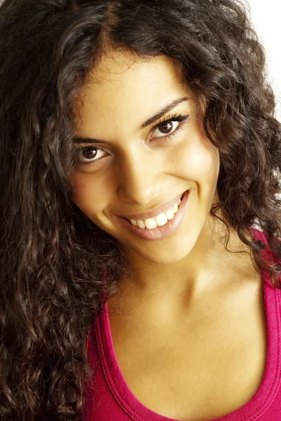 Portrait of a young happy woman — Stock Photo, Image