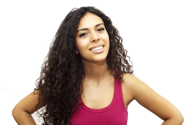 Portrait of a young happy woman — Stock Photo, Image