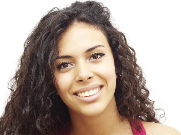 Retrato de uma jovem mulher feliz — Fotografia de Stock