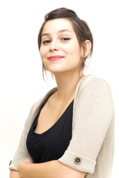 Portrait of a young happy woman — Stock Photo, Image