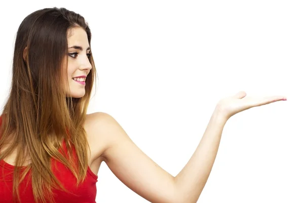 Retrato de una joven feliz — Foto de Stock