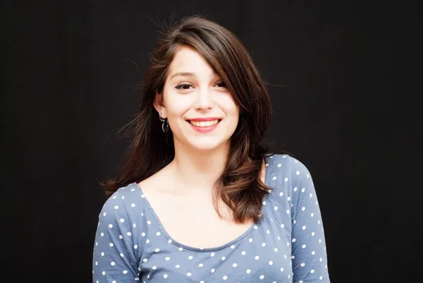 Portrait of a young happy woman — Stock Photo, Image