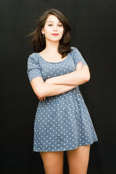 Retrato de uma jovem mulher feliz — Fotografia de Stock