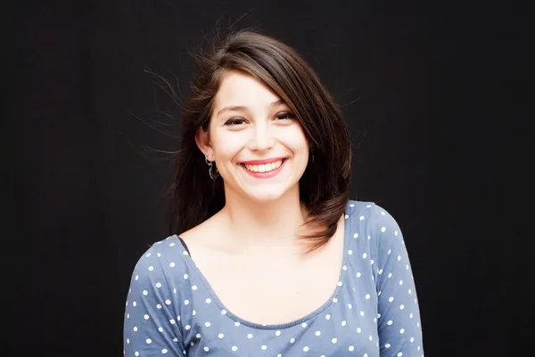 Portrait of a young happy woman — Stock Photo, Image