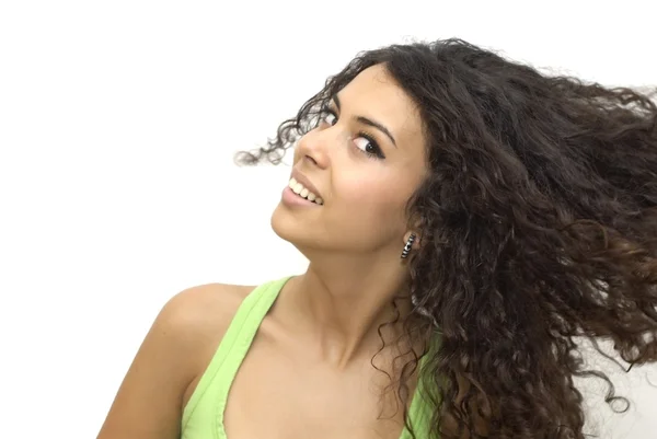 Portrait of a young happy woman — Stock Photo, Image