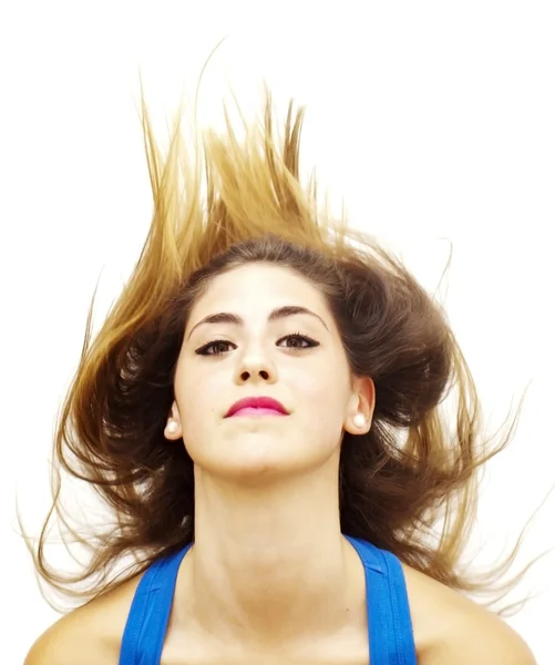 Portrait of a young happy woman — Stock Photo, Image