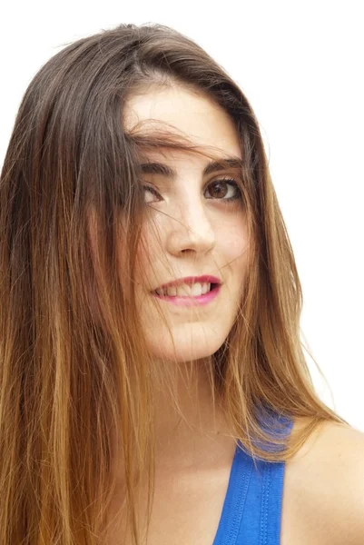 Portrait of a young happy woman — Stock Photo, Image