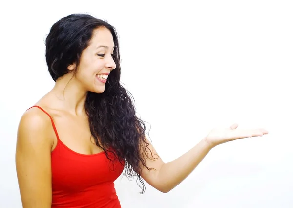 Retrato de una joven feliz — Foto de Stock