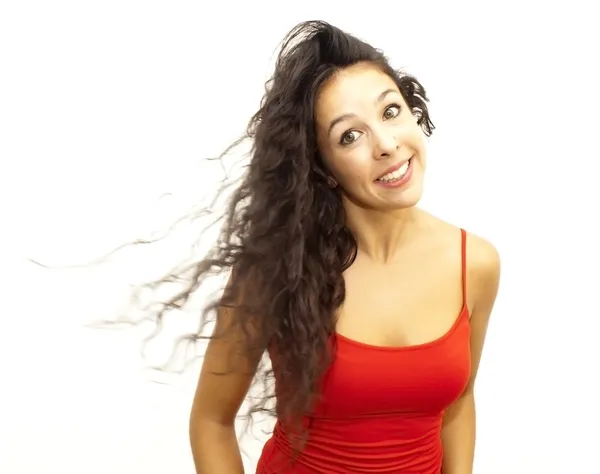 Retrato de una joven feliz — Foto de Stock