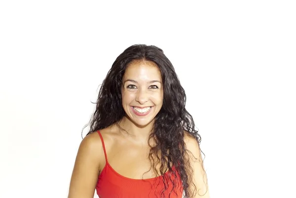 Portrait of a young happy woman — Stock Photo, Image