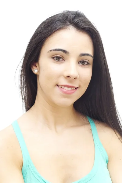 Portrait of a young happy woman — Stock Photo, Image