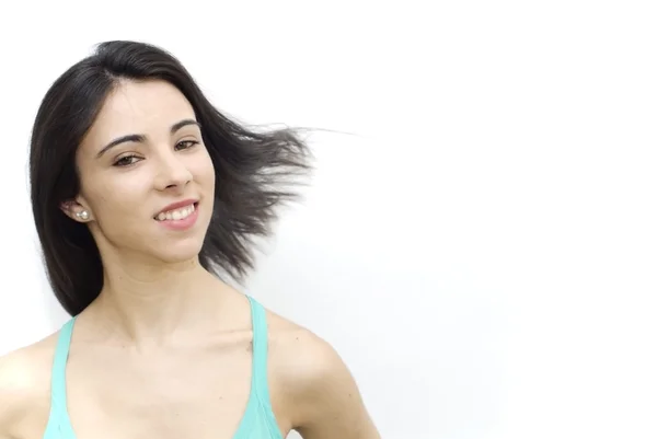 Portrait of a young happy woman — Stock Photo, Image