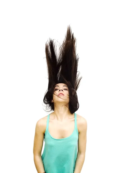 Portrait of a young happy woman — Stock Photo, Image