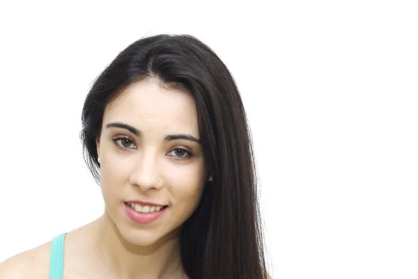 Portrait of a young happy woman — Stock Photo, Image