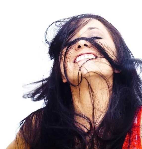 Portrait of a young happy woman — Stock Photo, Image