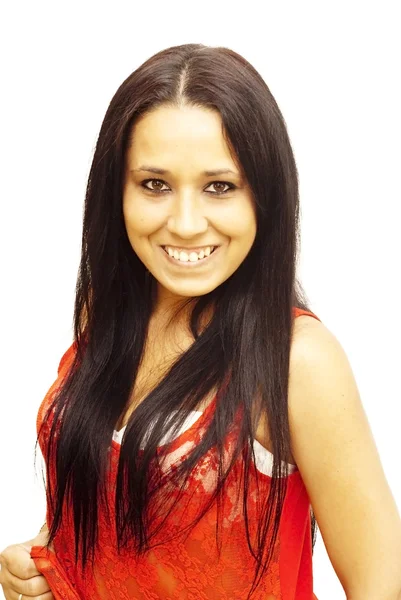 Portrait of a young happy woman — Stock Photo, Image