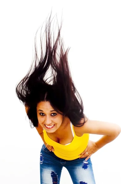 Retrato de una joven feliz — Foto de Stock