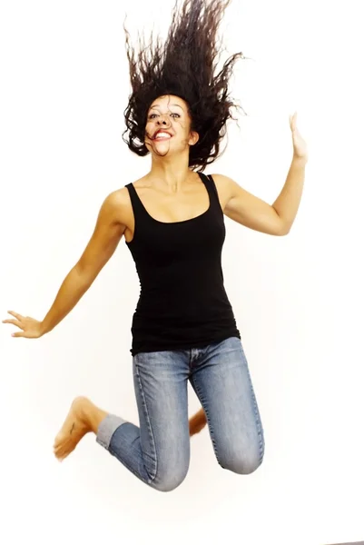 Portrait of a young happy woman — Stock Photo, Image