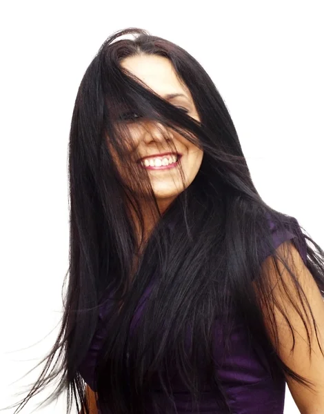 Portrait of a young happy woman — Stock Photo, Image