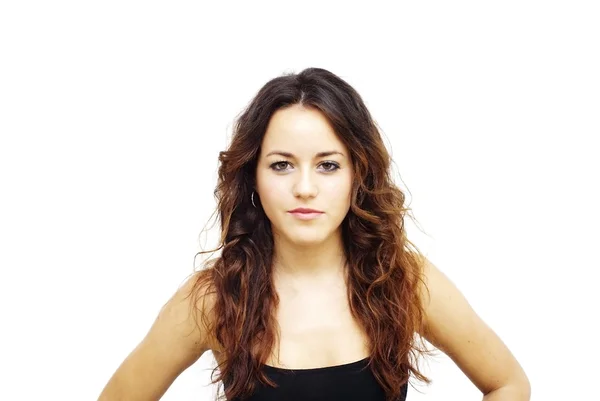 Portrait of a young happy woman — Stock Photo, Image