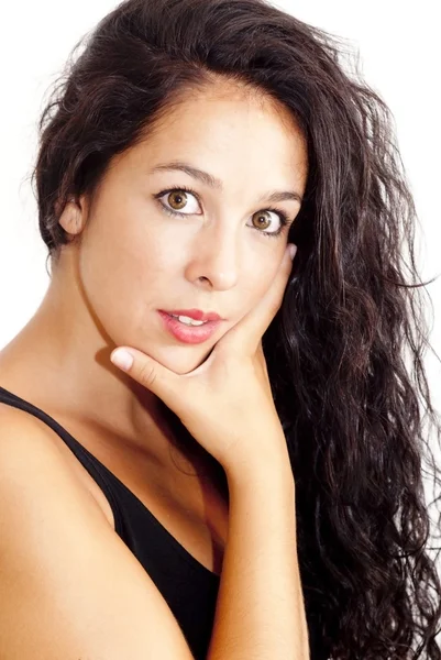 Portrait of a young happy woman Stock Photo