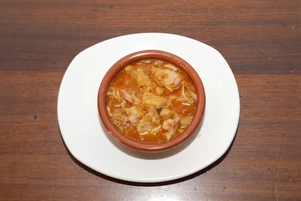 Tripe with chickpeas — Stock Photo, Image