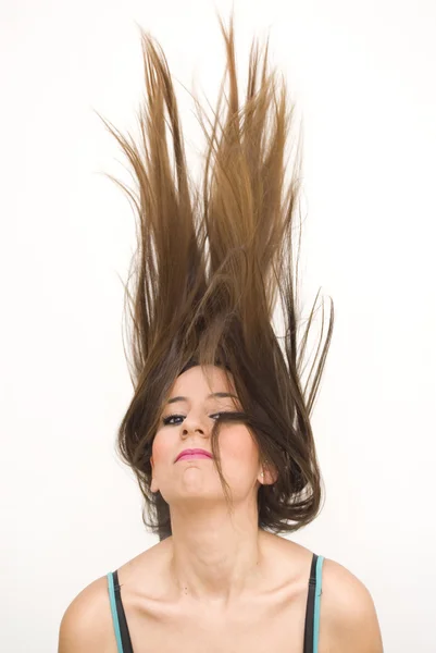 Retrato de uma jovem mulher feliz — Fotografia de Stock