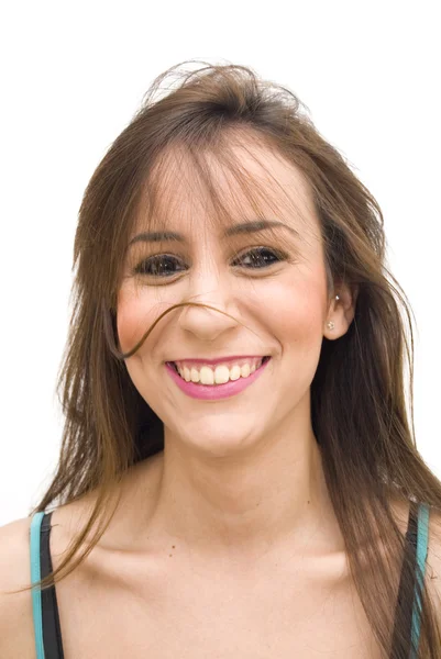 Portrait of a young happy woman — Stock Photo, Image